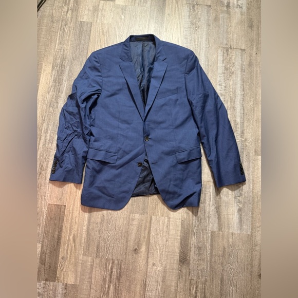 Hugo Boss GUABELLO Selection Men's Suit Blazer 42R Blue  Wool Jacket Sport Coat - Picture 1 of 8